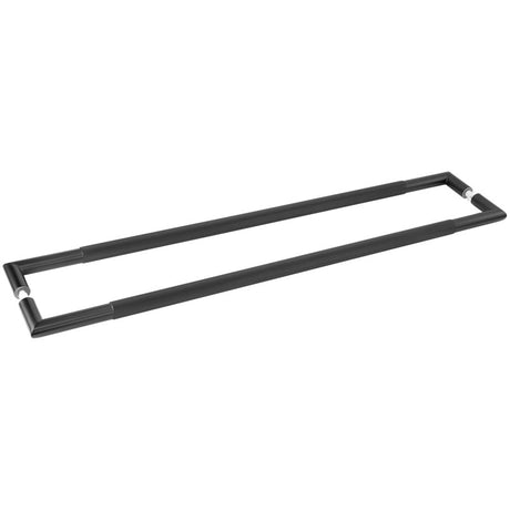 High quality image of Frelan - Three One Six Diamond Pull Handles 800x25mm Back to Back Black Sku. JMB20