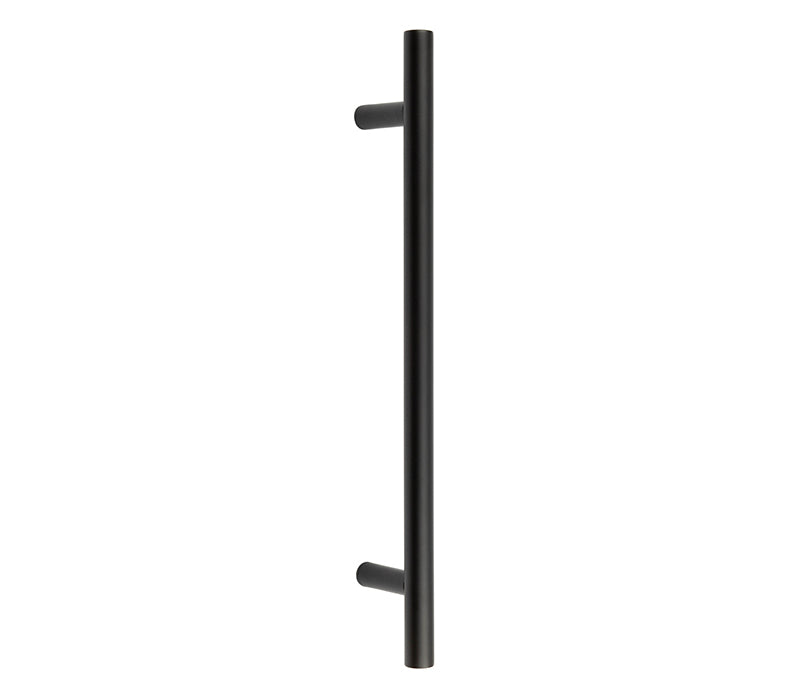 High quality image of Frelan - Nero Guardsman Pull Handles 400x19mm Bolt Through Black Sku. JMB219B