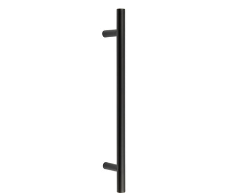 High quality image of Frelan - Nero Guardsman Pull Handles 400x19mm Bolt Through Black Sku. JMB219B