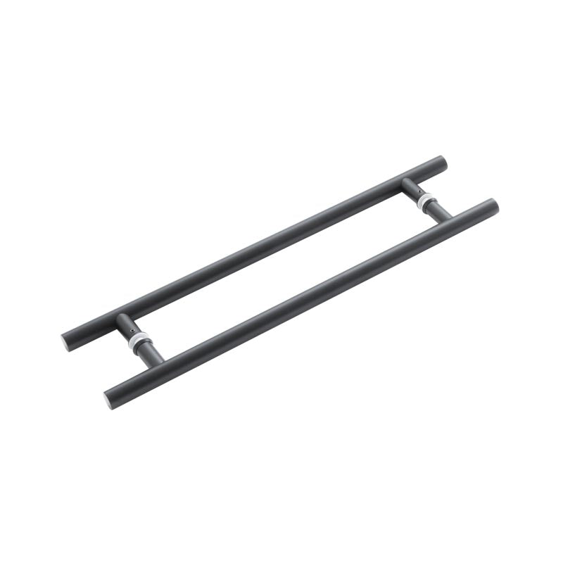 High quality image of Frelan - Nero Guardsman Pull Handles 600x25mm Back to Back Matt Black Sku. JMB223B