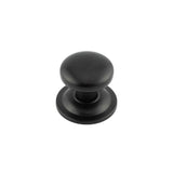High quality image of Frelan - Stainless Steel Centre Door Knobs Matt Black Sku. JMB3580