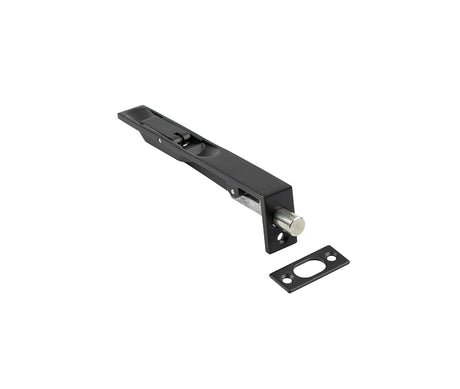 High quality image of Frelan - Stainless Steel Flush Bolts JMB50 Black 150mm x 20mm Square Forend Sku. JMB50