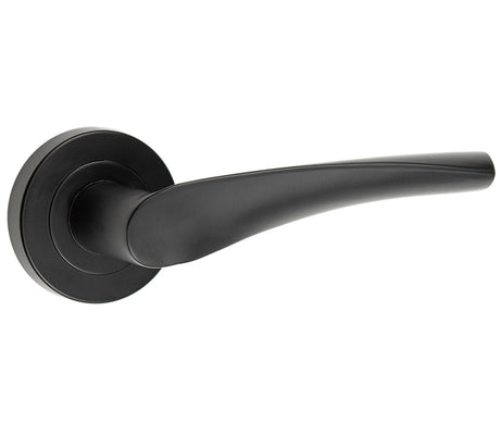 High quality image of Frelan - Nero Vecta Black Door Handle Sku. JMB501