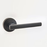 High quality image of Frelan - Petra Black Door Handles Sku. JMB508
