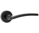 High quality image of Frelan - Nero Noir Lever Black Door Handle Sku. JMB700