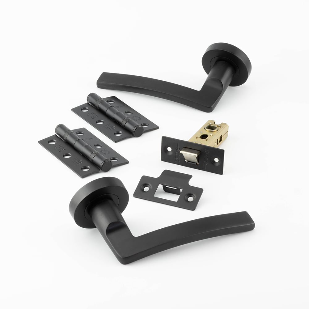 This is an image showing the Frelan - JMB700 LATCH BOX PACK available to order from Trade Door Handles in Kendal