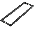 High quality image of Frelan - Nero Mitred Knurled Pull handles B/B Fixing 425x19mm Black Sku. JMB9