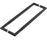 High quality image of Frelan - Nero Mitred Knurled Pull handles B/B Fixing 425x19mm Black Sku. JMB9