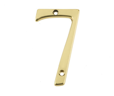 High quality image of Frelan - 75MM PB Screwfix numeral 7 | Sku. jn-7 | available to order from Trade Door Handles in Kendal.