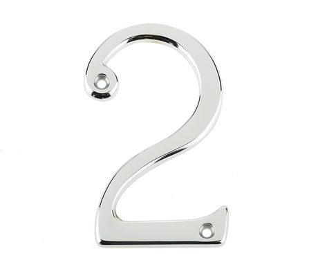 High quality image of Frelan - 75mm PC Screwfix numeral 2 | Sku. jnpc-2 | available to order from Trade Door Handles in Kendal.