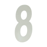 High quality image of Frelan - 150mm Numerals SSS Finish 150mm Satin Stainless Steel No. 8 Sku. JNSS-8