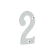 High quality image of Frelan - 75mm Polished Chrome 2 Screw Fix Numeral Sku. JNUM2PC