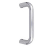 This is an image showing the Frelan - 150x19mm PSS D shape pull handle B/T Grade 304 available to order from Trade Door Handles in Kendal