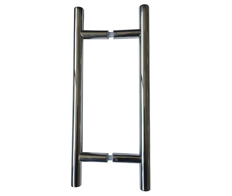 This is an image showing the Frelan - Back to Back Guardsman Pull Handle 1000x19mm (900mm Centres) - Grade 30 available to order from Trade Door Handles in Kendal