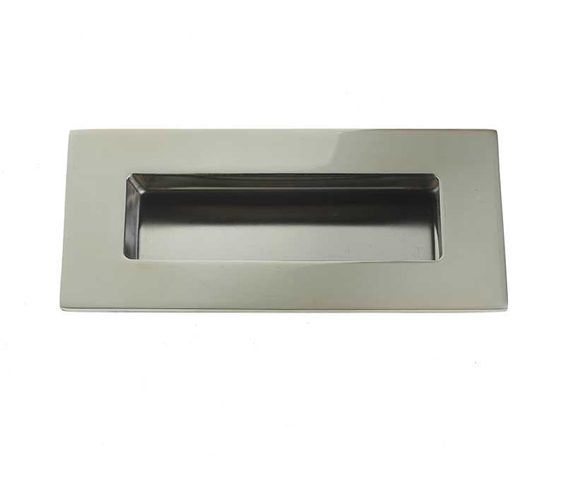 This is an image showing the Frelan - Flush Pull 100x50mm - Grade 304 Polished Stainless Steel available to order from Trade Door Handles in Kendal