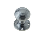 High quality image of Frelan - Jedo Reeded Mortice Door Knobs 53mm Satin Chrome Sku. JR6MSC