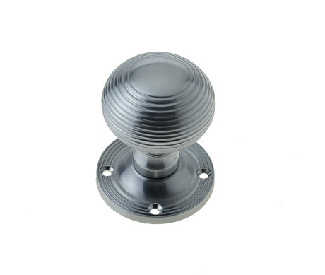 High quality image of Frelan - Jedo Reeded Mortice Door Knobs 53mm Satin Chrome Sku. JR6MSC