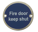 High quality image of Frelan - Stainless Steel Fire Door Keep Shut 75mm Polished Stainless Steel Sku. JS100PSS