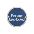High quality image of Frelan - Stainless Steel Fire Door Locked 75mm Satin Stainless Steel Sku. JS101SSS