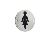 High quality image of Frelan - Stainless Steel Female Symbol 75mm Polished Stainless Steel Sku. JS103PSS