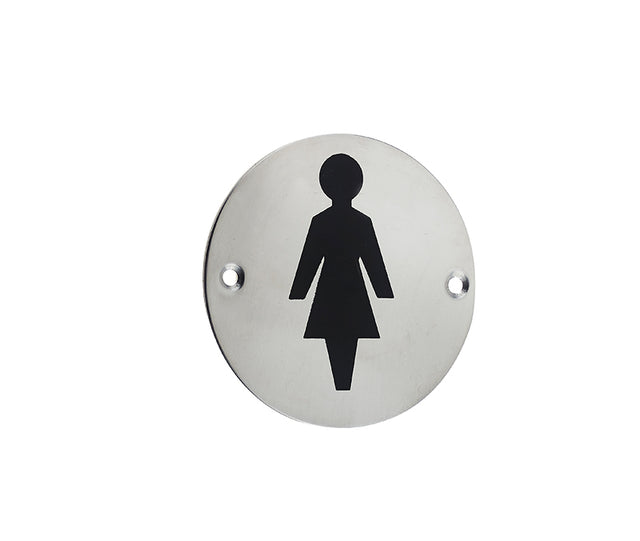 High quality image of Frelan - Stainless Steel Female Symbol 75mm Polished Stainless Steel Sku. JS103PSS