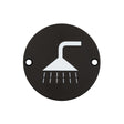 High quality image of Frelan - Stainless Steel Shower Symbol 75mm Black Sku. JS106MB