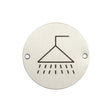 High quality image of Frelan - Stainless Steel Shower Symbol 75mm Satin Stainless Steel Sku. JS106SSS