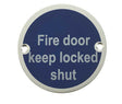 High quality image of Frelan - Stainless Steel Fire Door Keep Locked Shut 75mm Satin Anodised Aluminium Sku. JS109SAA