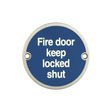 High quality image of Frelan - Stainless Steel Fire Door Keep Locked Shut 75mm Satin Stainless Steel Sku. JS109SSS