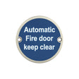 High quality image of Frelan - Stainless Steel Automatic Fire Door Keep Clear 75mm Satin Stainless Steel Sku. JS110SSS