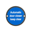 High quality image of Frelan - Stainless Steel Automatic Door Closer Keep Clear 75mm Black Sku. JS111MB