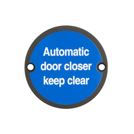 High quality image of Frelan - Stainless Steel Automatic Door Closer Keep Clear 75mm Black Sku. JS111MB