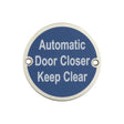 High quality image of Frelan - Stainless Steel Automatic Door Closer Keep Clear 75mm Satin Stainless Steel Sku. JS111SSS