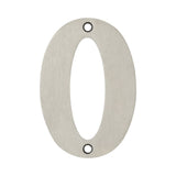 High quality image of Frelan - 100mm Numerals SSS Finish 100mm Satin Stainless Steel No. 0 Sku. JSS-0