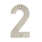 High quality image of Frelan - 100mm No.2 Numeral - Grade 304 Satin Stainless Steel | Sku. fh-jss-2 | Trade Door Handles.