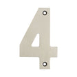 High quality image of Frelan - 100mm Numerals SSS Finish 100mm Satin Stainless Steel No. 4 Sku. JSS-4