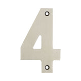 High quality image of Frelan - 100mm Numerals SSS Finish 100mm Satin Stainless Steel No. 4 Sku. JSS-4