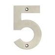 High quality image of Frelan - 100mm No.5 Numeral - Grade 304 Satin Stainless Steel | Sku. fh-jss-5 | Trade Door Handles.