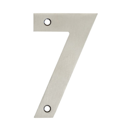 High quality image of Frelan - 100mm No.7 Numeral - Grade 304 Satin Stainless Steel | Sku. fh-jss-7 | Trade Door Handles.