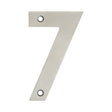 High quality image of Frelan - 100mm Numerals SSS Finish 100mm Satin Stainless Steel No. 7 Sku. JSS-7