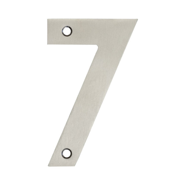 High quality image of Frelan - 100mm Numerals SSS Finish 100mm Satin Stainless Steel No. 7 Sku. JSS-7