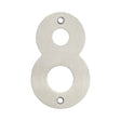 High quality image of Frelan - 100mm Numerals SSS Finish 100mm Satin Stainless Steel No. 8 Sku. JSS-8
