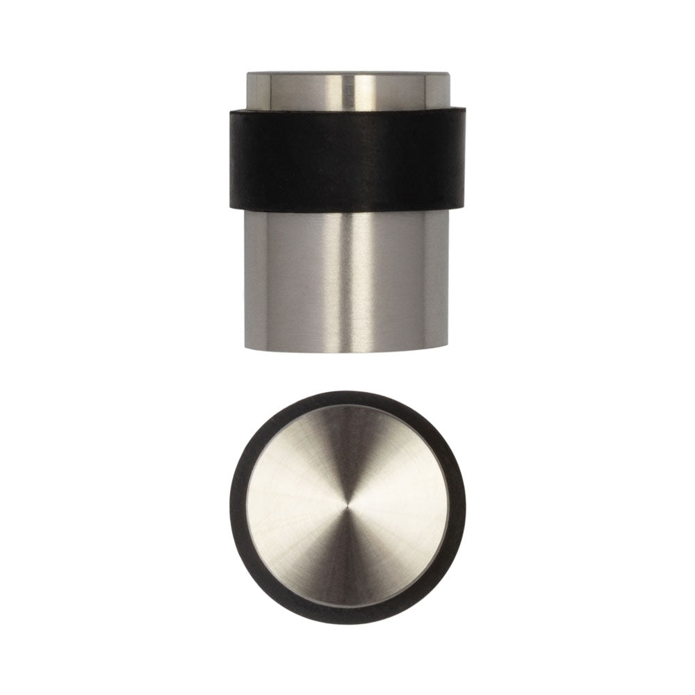 High quality image of Frelan - Stainless Steel Floor Mounted Door Stops 40x35mm Satin Stainless Steel Sku. JSS06