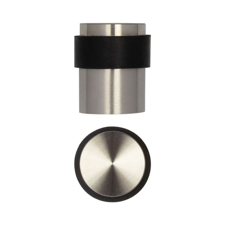 High quality image of Frelan - Stainless Steel Floor Mounted Door Stops 40x35mm Satin Stainless Steel Sku. JSS06