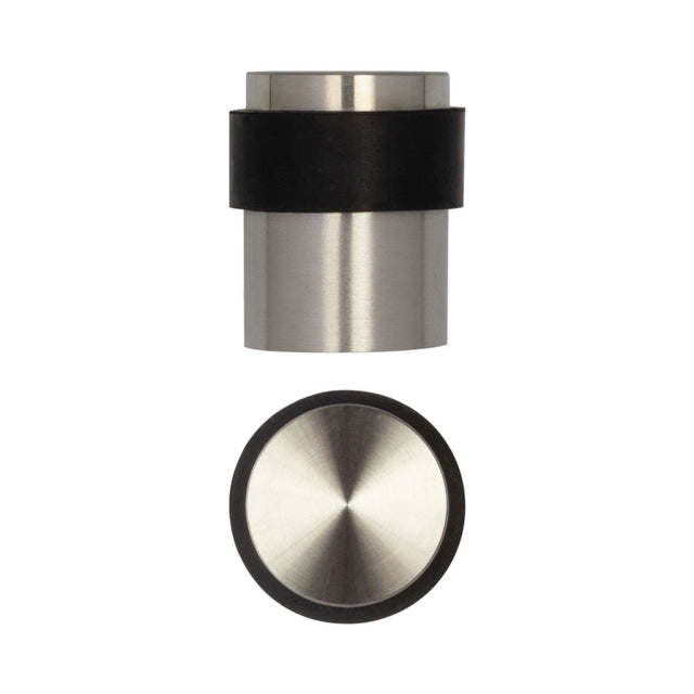 High quality image of Frelan - Stainless Steel Floor Mounted Door Stops 40x35mm Satin Stainless Steel Sku. JSS06