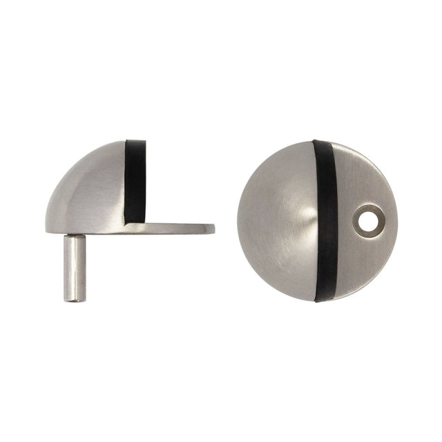 High quality image of Frelan - Satin Stainless Steel Oval Floor Mounted Door Stop Sku. JSS08