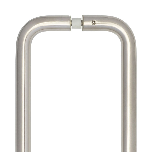 High quality image of Frelan - Stainless Steel 19mm D Shape Pull Handles B2B Fixing 150x19mm Satin Stainless Steel Sku. JSS120A
