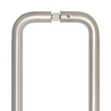 High quality image of Frelan - Stainless Steel 19mm D Shape Pull Handles B2B Fixing 300x19mm Satin Stainless Steel Sku. JSS120C