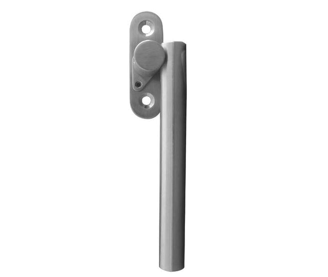 This is an image showing the Frelan - Espagnolette Round Bar Window Fastener (Right Hand) - Grade 304 Satin S available to order from Trade Door Handles in Kendal