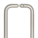 High quality image of Frelan - Stainless Steel 22mm D Shape Pull Handles B2B Fixing 225x22mm Satin Stainless Steel Sku. JSS123A